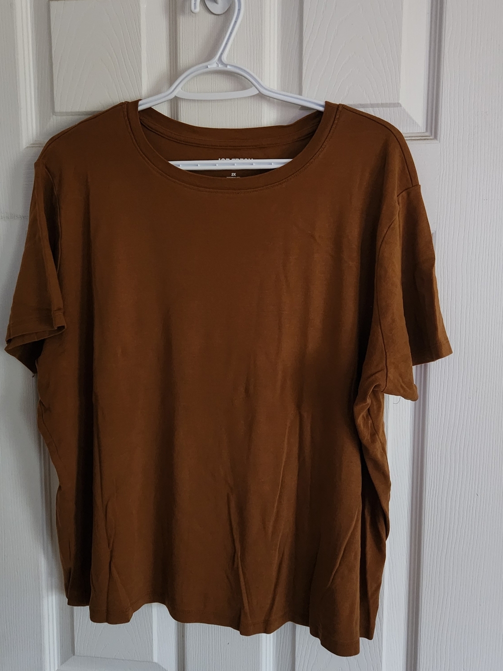 Joe Fresh Organic Cotton Crewneck Tee in Brown